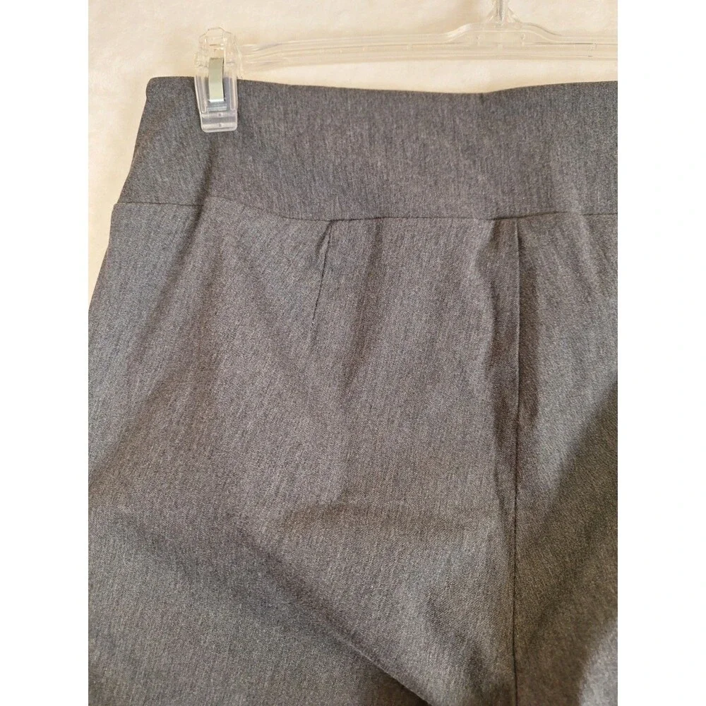 Alyx Womens Pants 2X Gray NEW Gray Slimming Stretch Career BizCasual Pull On